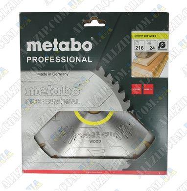 Пиляльний диск Metabo 216x30 628009000